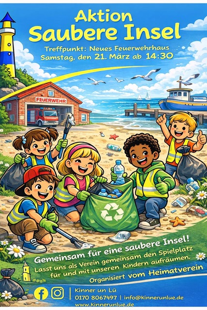 Beteiligung an der Aktion: Saubere Insel